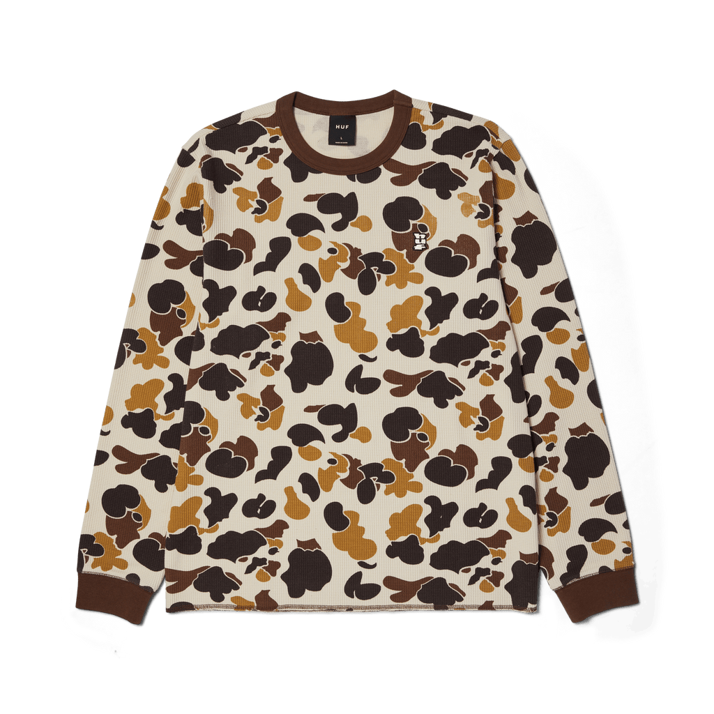 Shrader Camo Long Sleeve T-Shirt Thermal Hoodie, Sweatshirt | CoreVibeTees.com (Image 1)