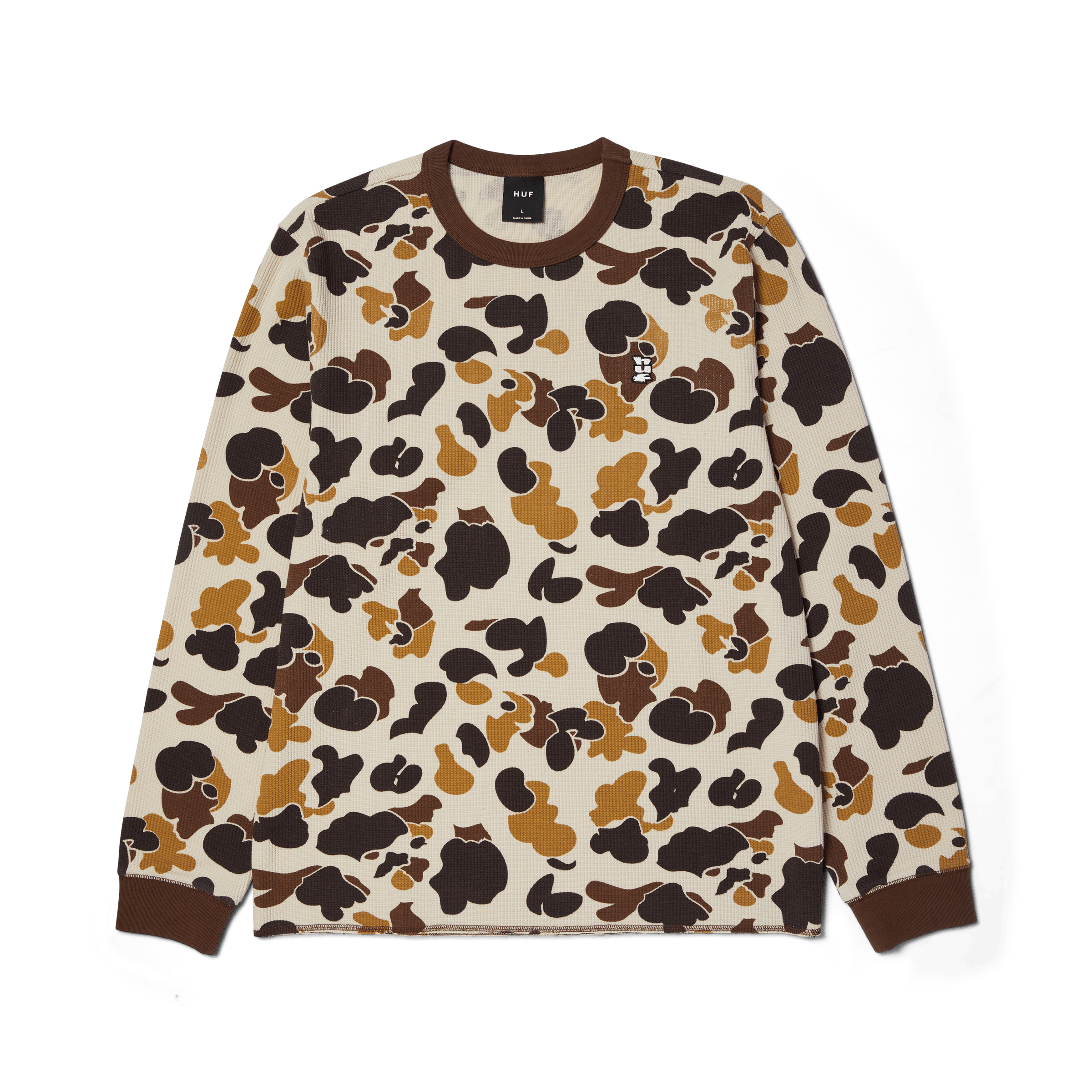 Shrader Camo Long Sleeve T-Shirt Thermal Hoodie, Sweatshirt | CoreVibeTees.com (Image 1)