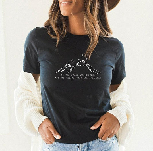SJM T-Shirt - Velaris shirt, ACOTAR Feyre's Tattoo, The Night Court, A Court of Thorns and Roses Court of Dreams shirt, Gift for the Rhysand fan,