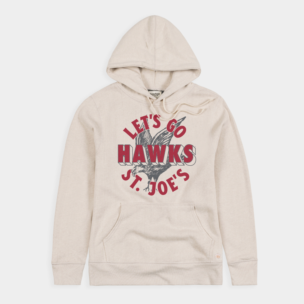 Saint Joseph's "Let's Go Hawks" Vintage Hoodie Style001 T-Shirts, Sweatshirt | CoreVibeTees.com