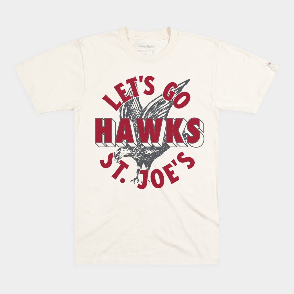 Saint Joseph's "Let's Go Hawks" Vintage Tee Style001 Hoodie, Sweatshirt | CoreVibeTees.com