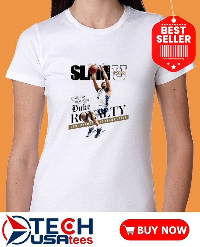 SLAM Carlos Boozer Duke Royalty 2001 Champs 25 years later shirt