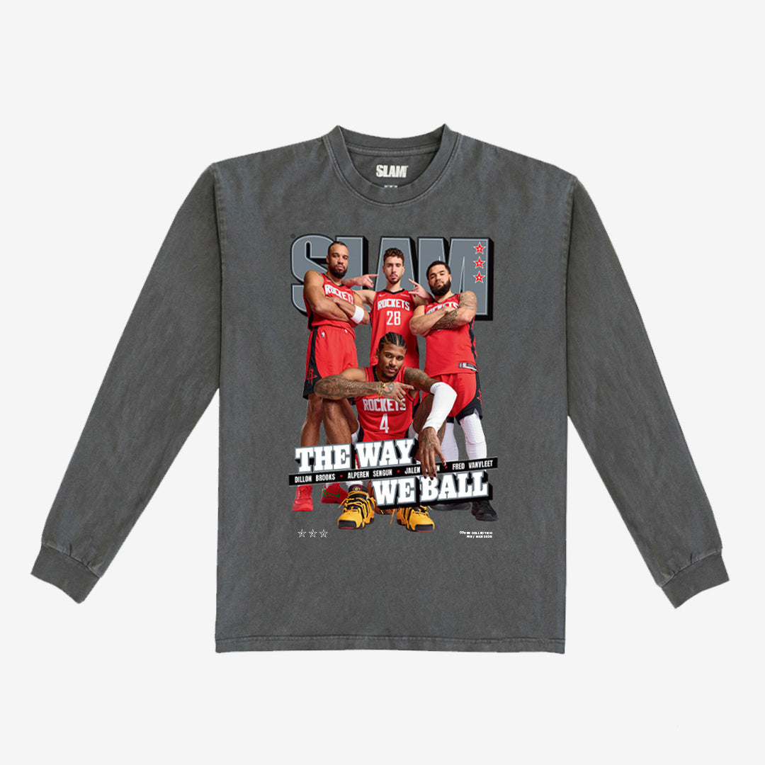 SLAM Cover L/S Tee - Houston Rockets (SLAM 254) Hoodie, Sweatshirt | CoreVibeTees.com (Image 1)