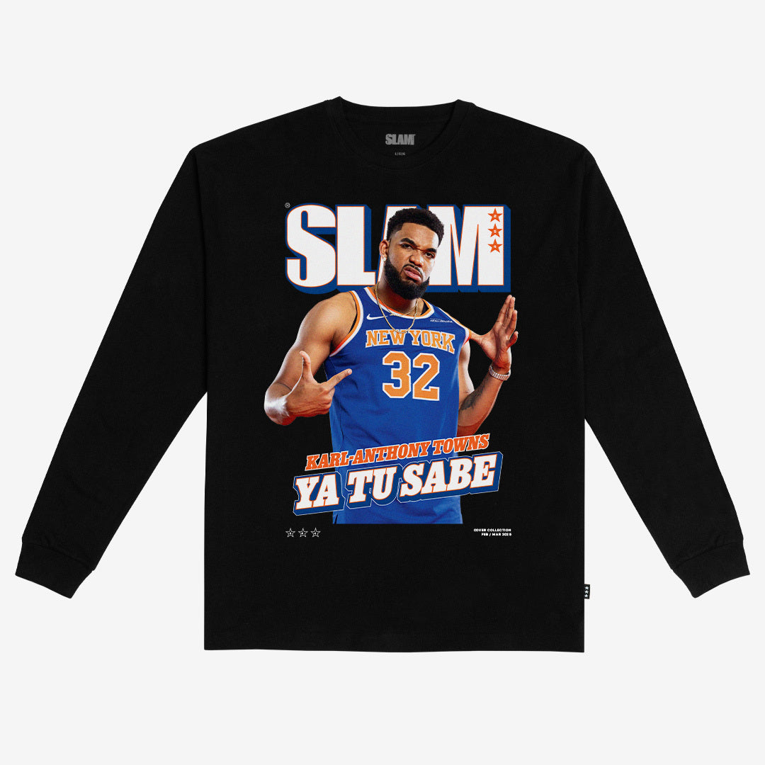 SLAM Cover L/S Tee - Karl-Anthony Towns (SLAM 254) Hoodie, Sweatshirt | CoreVibeTees.com (Image 1)
