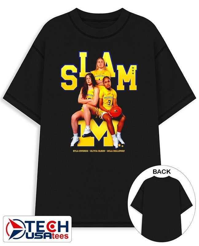 SLAM Michigan WBB Syla Swords Olivia Olson Mila Holloway shirt