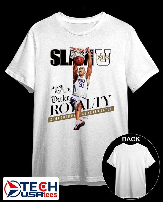 SLAM Shane Battier Duke Royalty 2001 Champs 25 years later shirt