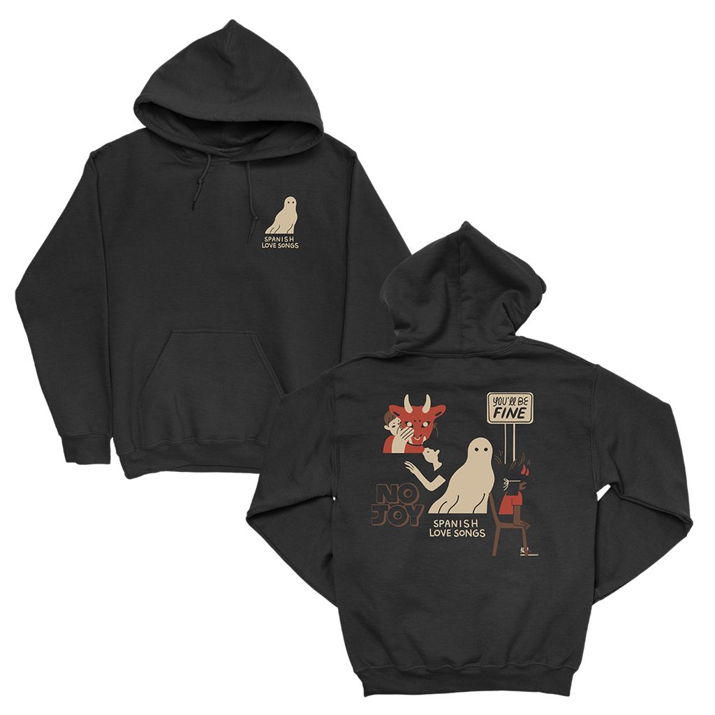 Ghost Hoodie (Black) T-Shirts, Sweatshirt | CoreVibeTees.com (Image 1)