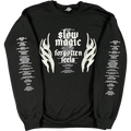 Black Letter Black Crewneck Sweatshirt T-Shirts, Hoodie | CoreVibeTees.com (Image 1)