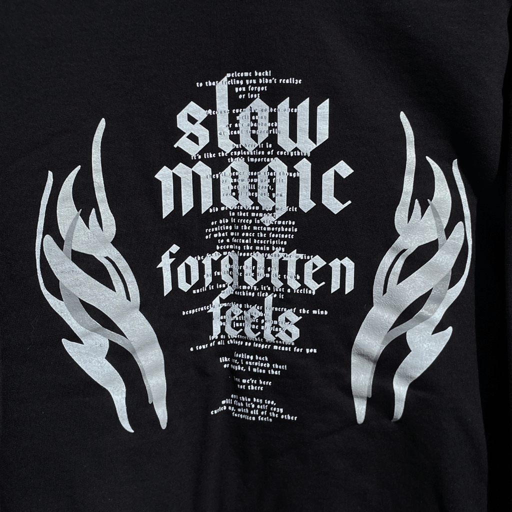 Black Letter Black Crewneck Sweatshirt T-Shirts, Hoodie | CoreVibeTees.com (Image 2)