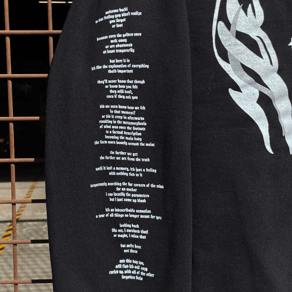 Black Letter Black Crewneck Sweatshirt T-Shirts, Hoodie | CoreVibeTees.com (Image 4)