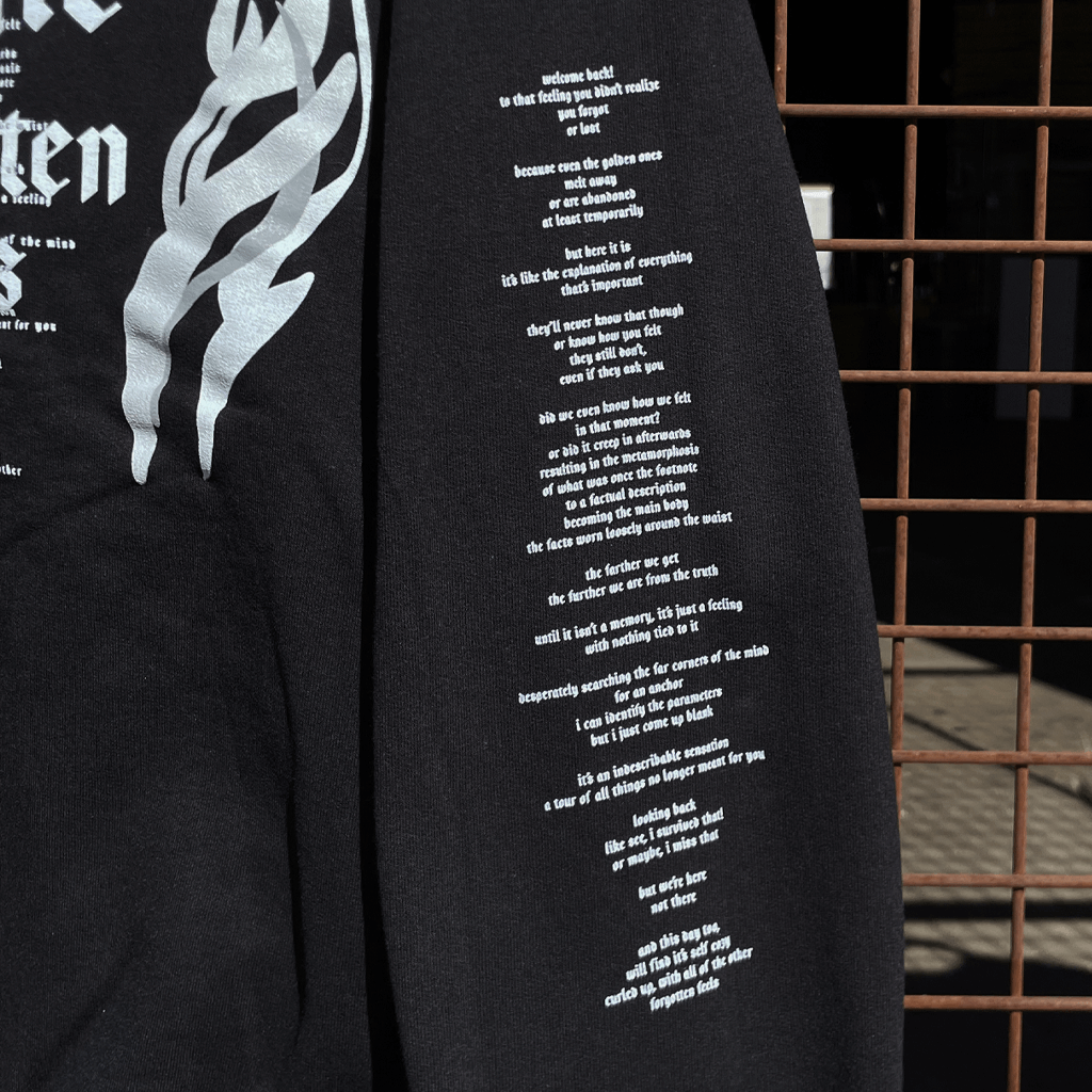 Black Letter Black Crewneck Sweatshirt T-Shirts, Hoodie | CoreVibeTees.com (Image 5)