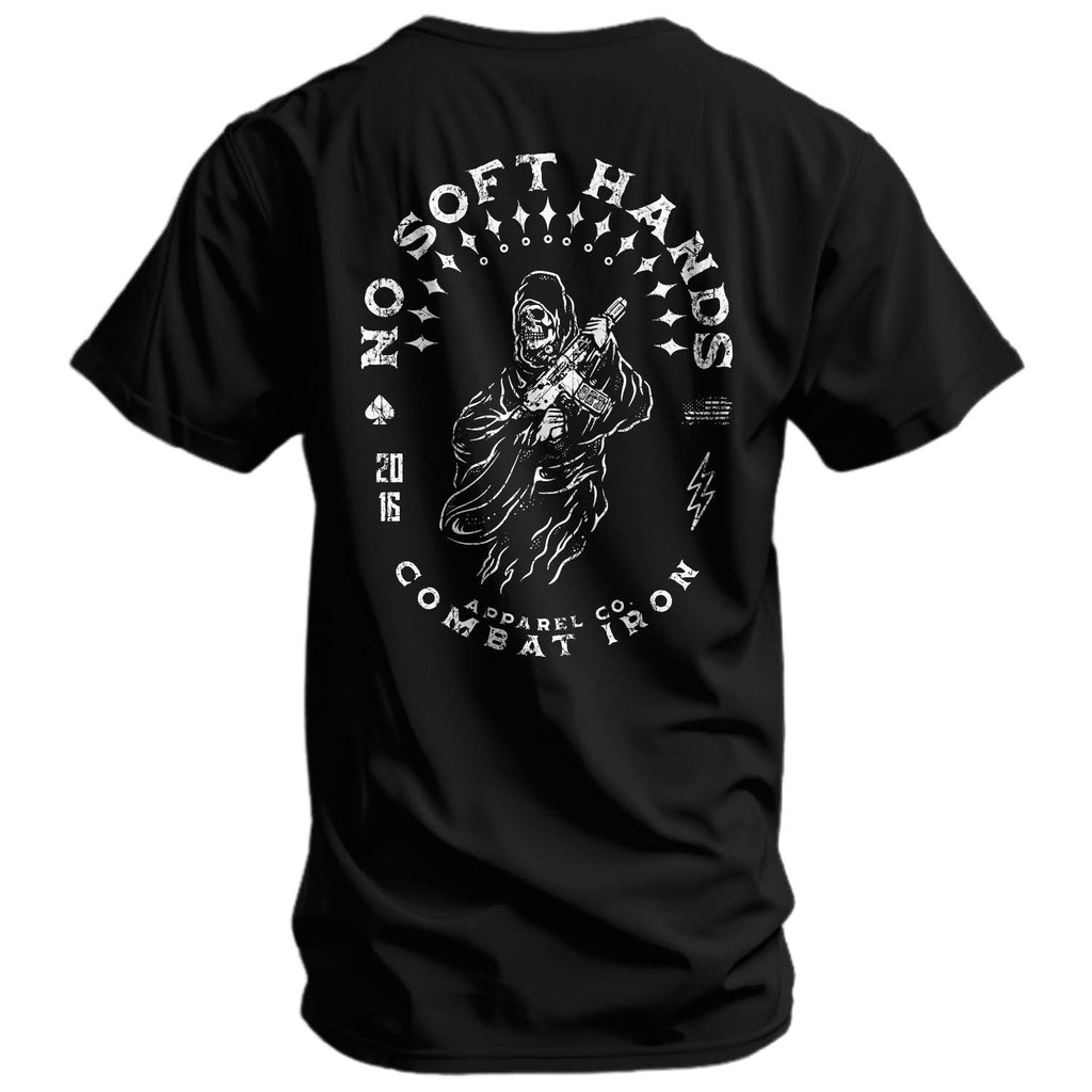 No Soft Hands Reaper Men's T-Shirt Hoodie, Sweatshirt | CoreVibeTees.com (Image 1)