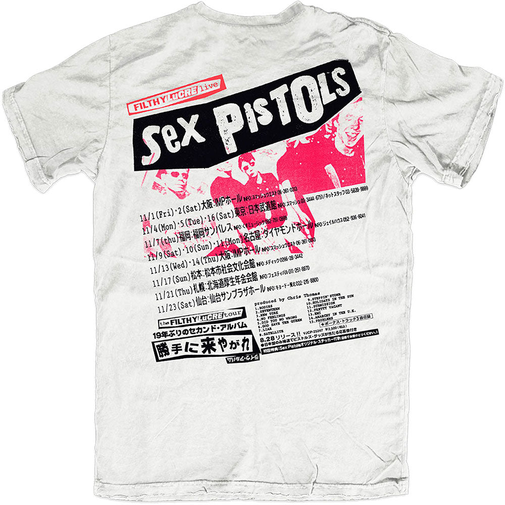 Sex Pistols T-Shirt - Filthy Lucre Japan - Back Print Hoodie, Sweatshirt | CoreVibeTees.com (Image 3)