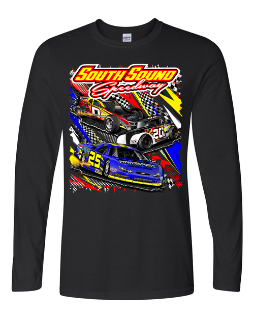 2025 South Sound Speedway Long Sleeve T-Shirt Hoodie, Sweatshirt | CoreVibeTees.com (Image 1)