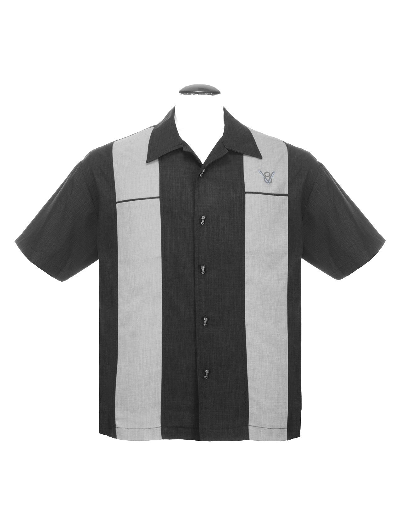 Classy Piston Black/Silver Bowling Shirt by Steady Clothing Hoodie, Sweatshirt | CoreVibeTees.com