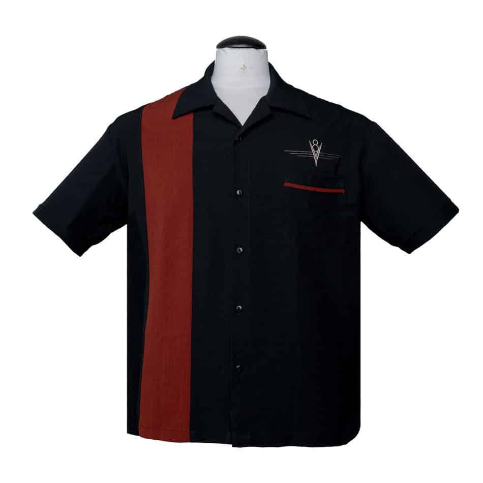 V8 Classic Bowling Shirt by Steady Clothing Hoodie, Sweatshirt | CoreVibeTees.com (Image 1)