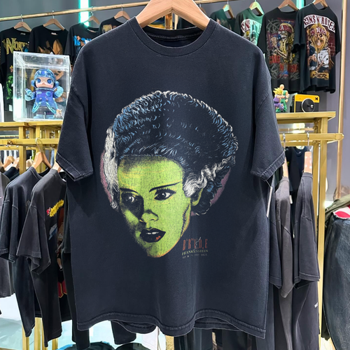 1991 THE BRIDE 0F FRANKENSTEIN RARE WASHED BLACK T-SHIRT Hoodie, Sweatshirt | CoreVibeTees.com (Image 1)