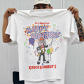 90s CHUCK-E-CHEESE BIRTHDAY CELEBRATION GRAIL RARE WASHED WHITE T-SHIRT Hoodie, Sweatshirt | CoreVibeTees.com (Image 1)