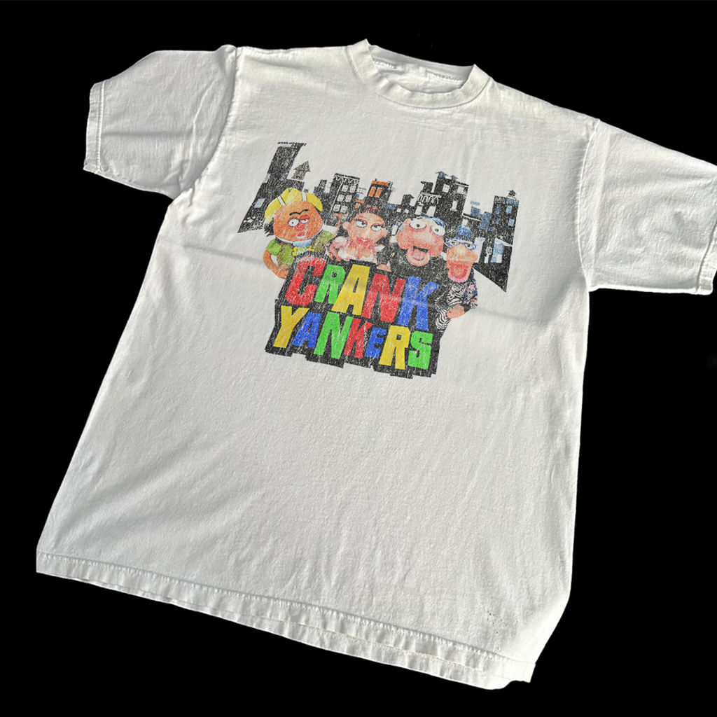 CRANK YANK3RS 2002 PROMO WHITE T-SHIRT Hoodie, Sweatshirt | CoreVibeTees.com (Image 1)