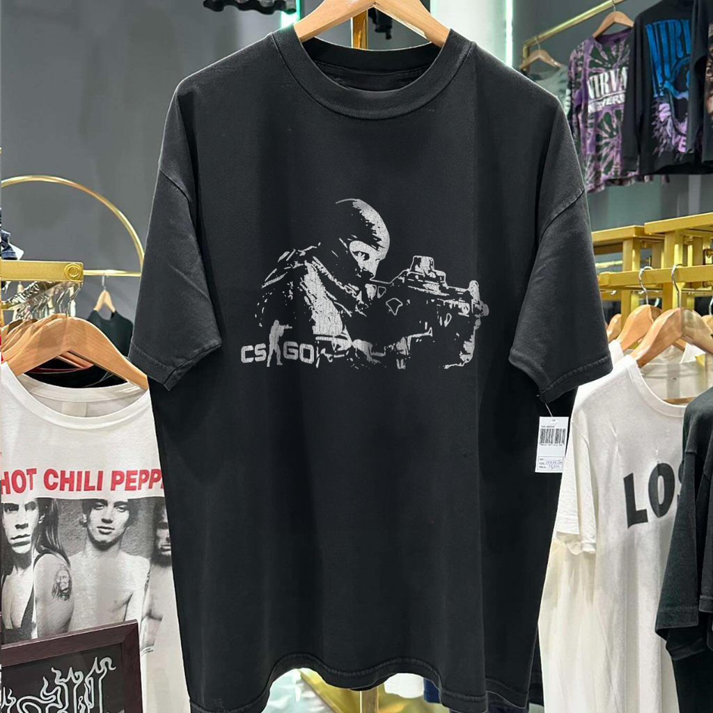 CS:GO 2012 GRAIL VINTAGE WASHED BLACK TSHIRT Hoodie, Sweatshirt | CoreVibeTees.com (Image 1)
