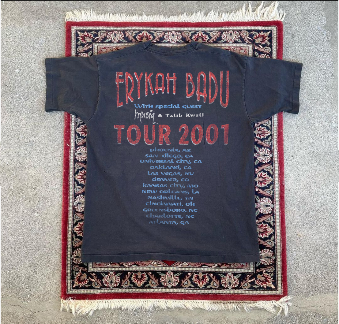 ERYKVH BVDU 2001 TOUR WASHED BLACK T-SHIRT Hoodie, Sweatshirt | CoreVibeTees.com (Image 2)