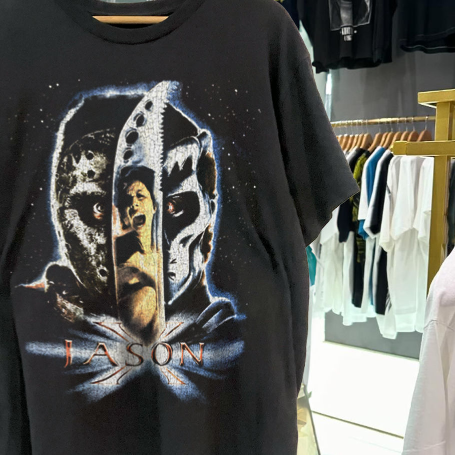 JASON X 2001 VINTAGE WASHED BLACK T-SHIRT Hoodie, Sweatshirt | CoreVibeTees.com (Image 2)