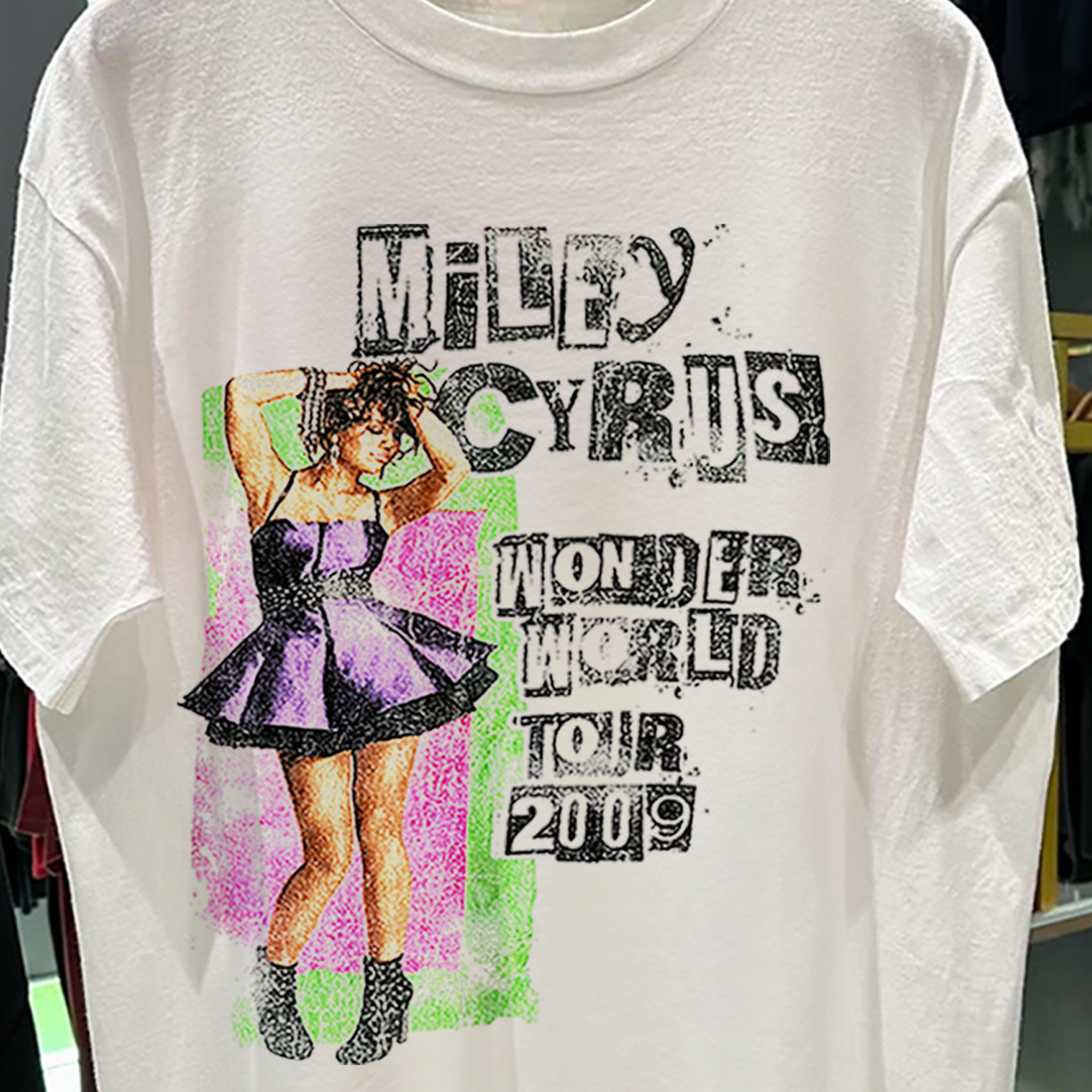 MILE-Y 'WONDER WORLD TOUR' 09 WHITE T-SHIRT Hoodie, Sweatshirt | CoreVibeTees.com (Image 2)