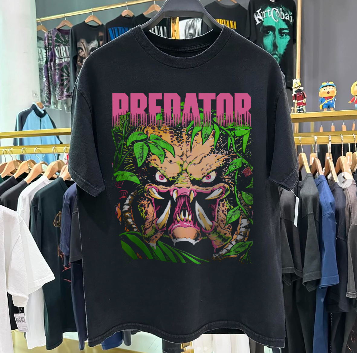 KILLER PREDAT0R VINTAGE WASHED BLACK T-SHIRT Hoodie, Sweatshirt | CoreVibeTees.com (Image 1)