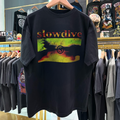 1991 SL0WDIVE JUST FOR A DAY RARE VINTAGE WASHED BLACK T-SHIRT Hoodie, Sweatshirt | CoreVibeTees.com (Image 1)