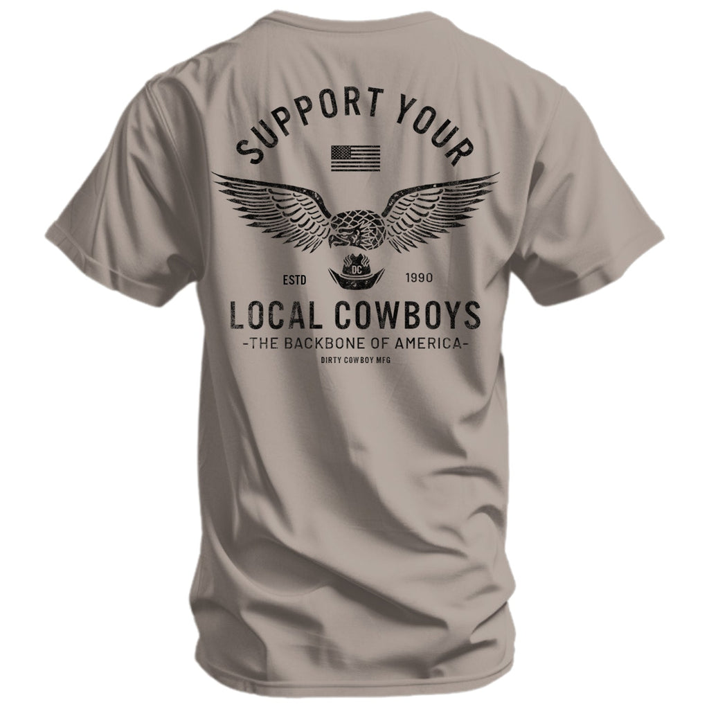 Support Your Local Cowboys Men's T-Shirt Hoodie, Sweatshirt | CoreVibeTees.com (Image 3)