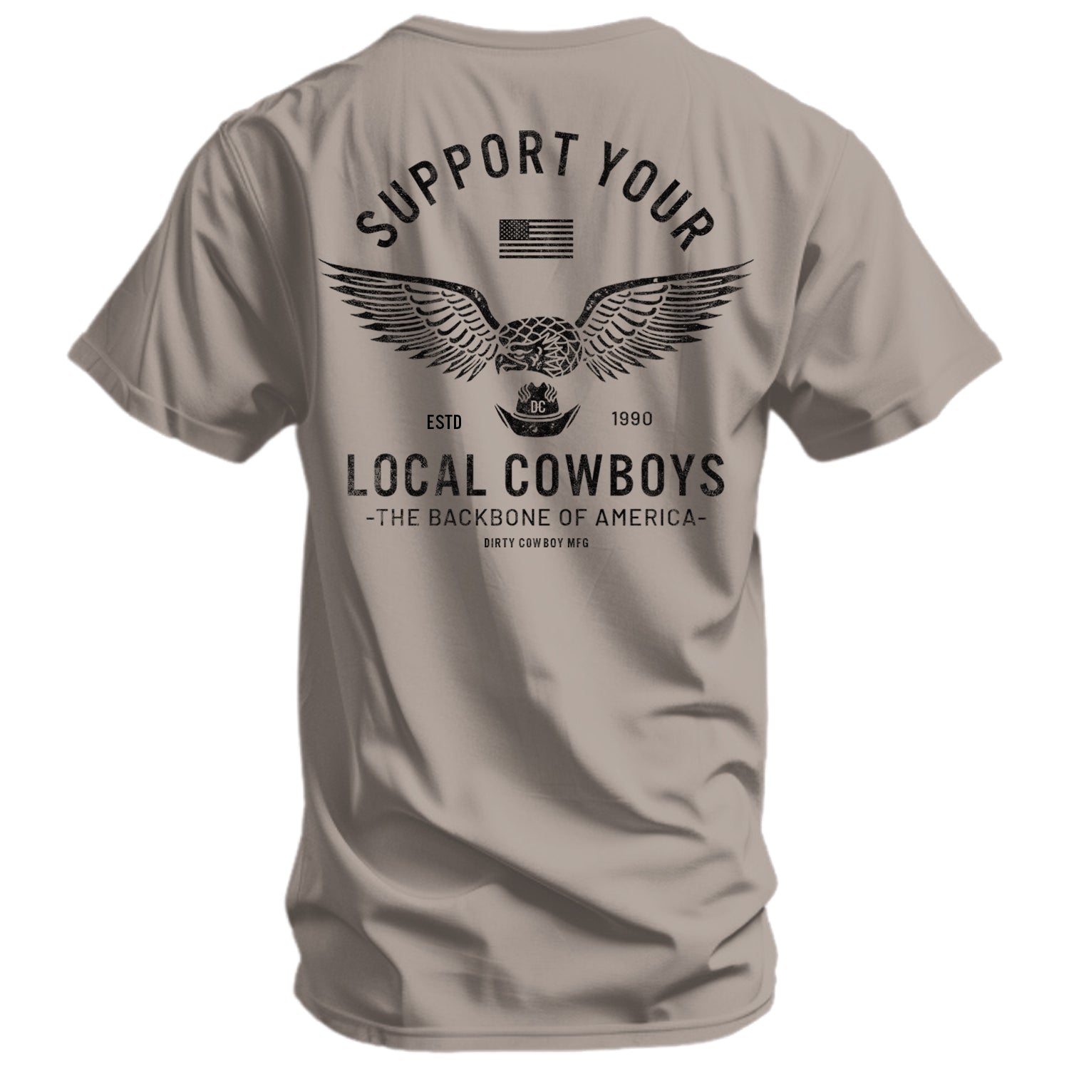 Support Your Local Cowboys Men's T-Shirt Hoodie, Sweatshirt | CoreVibeTees.com (Image 3)