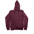 Women's Burgundy Full Zip Hoodie T-Shirts, Sweatshirt | CoreVibeTees.com (Image 1)