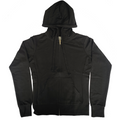 Women's Black Full Zip Hoodie T-Shirts, Sweatshirt | CoreVibeTees.com (Image 1)