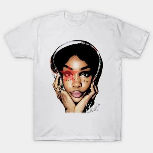 SZAA Big Face T-shirt Graphic Tee, Trending Chrismas T-shirt - Classic Cotton Fabric Menswear - Shirt Graphic Shirt