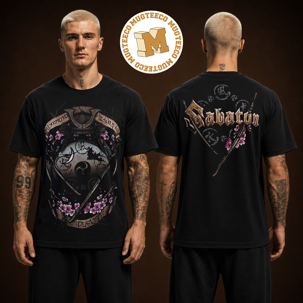 Sabaton Limited The Duelist Vintage Merch Tee Two Sided Unisex T Shirt
