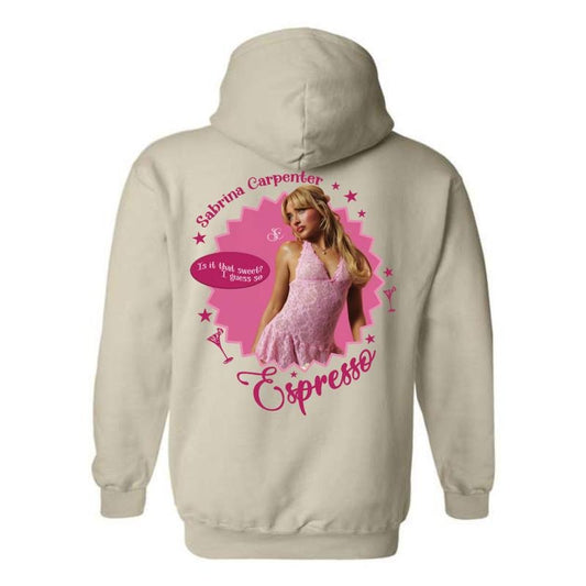 Sabrina Carpenter Hoodie - Espresso Graphic Design Shirt - Trendy Hoodie for Men and Women Menswear Sweaters