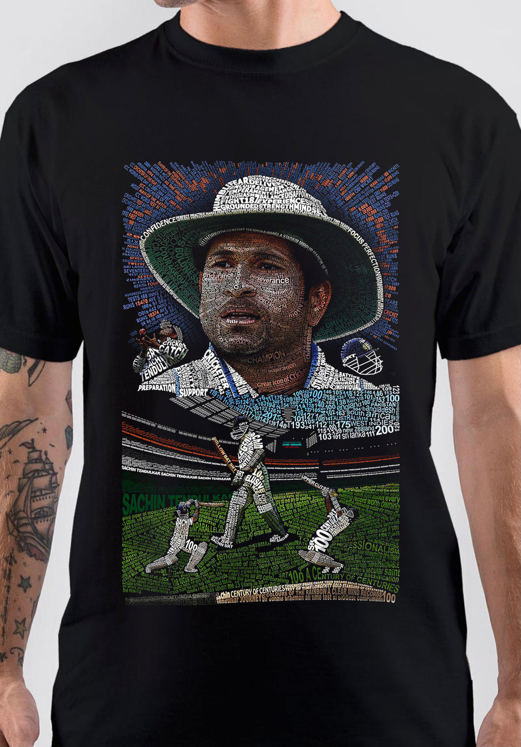 Sachin Tendulkar Art T-Shirt Style002 Hoodie, Sweatshirt | CoreVibeTees.com