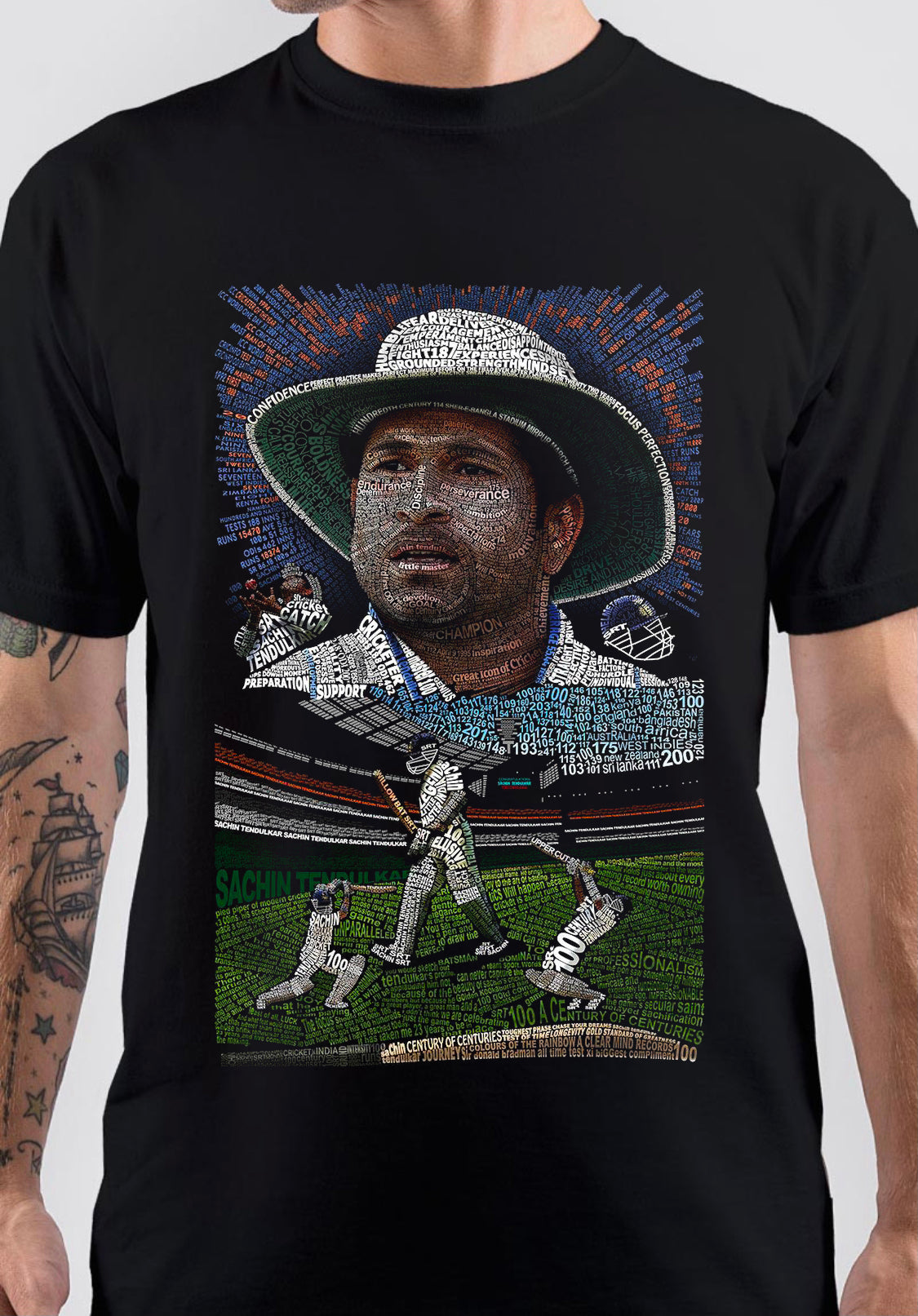 Sachin Tendulkar Art T-Shirt Style002 Hoodie, Sweatshirt | CoreVibeTees.com