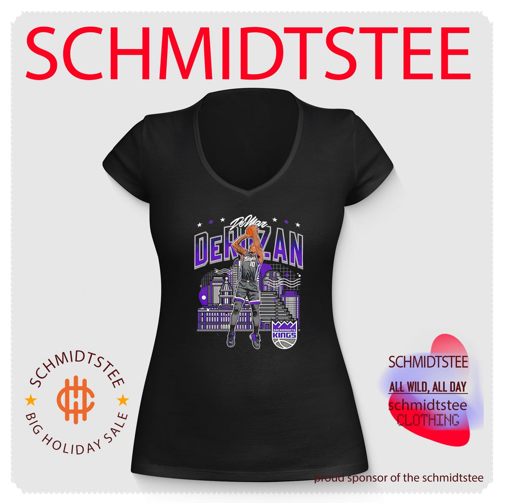Sacramento Kings Demar Derozan number 10 illustration shirt