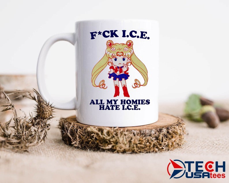 Sailor Moon fck I.C.E. all my homies hate I.C.E. shirt