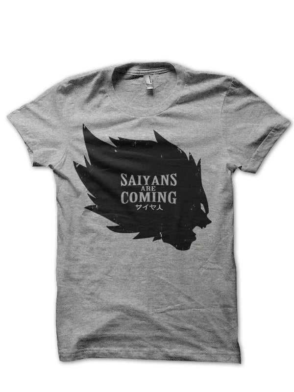 Saiyan Is Coming Grey Tee Hoodie, Sweatshirt | CoreVibeTees.com