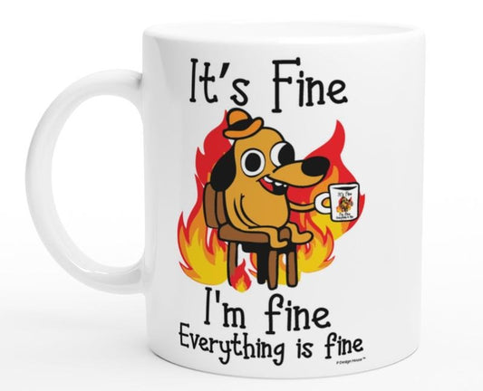 [Sale Up To 51%] House It's Fine Funny Coffee Mug, Funny Gifts for Women