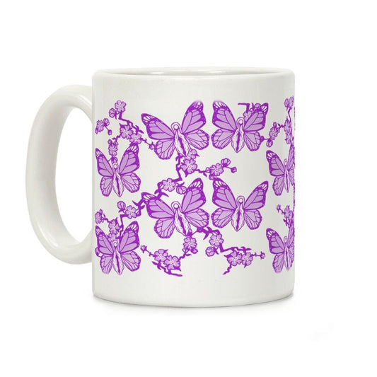 [Sale Up to 50% ] Butterfly Vagina Pattern Coffee Mug,  11 oz or 15 oz Ceramic Drinkware with Large Handles, Printed in the USAstyle{n002}2