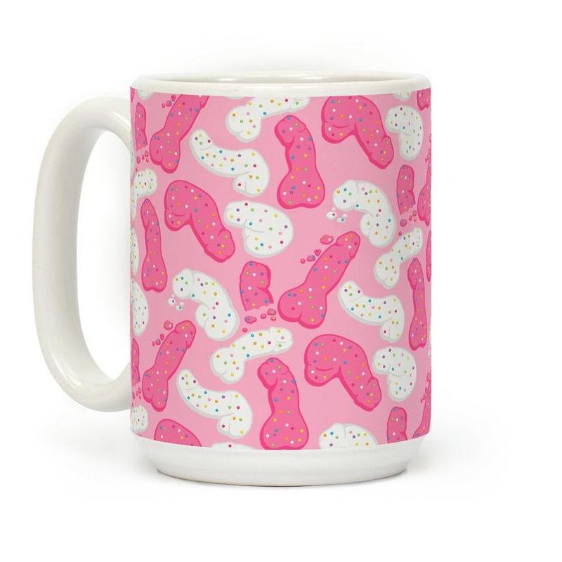 [Sale Up to 60% ] Frosted Peens Crackers Coffee Mug,  11 oz or 15 oz Ceramic Drinkware with Large Handles, Printed in the USAstyle{n002}3