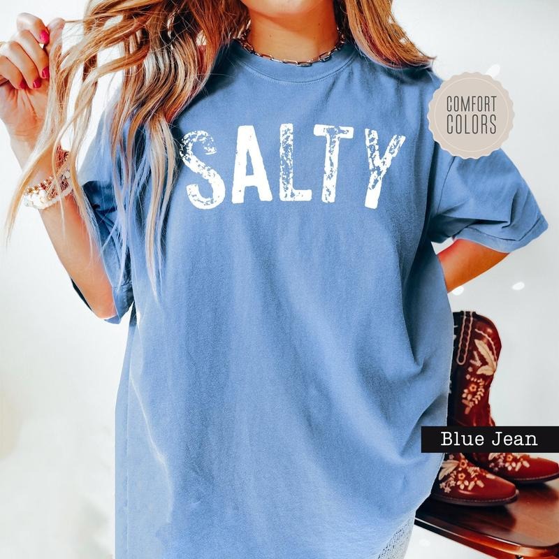 Salty Shirt, Trendy Beach Shirt, Summer Tee, Summer Vacation Shirt, Girls - Cute Summer Outfits For Women
