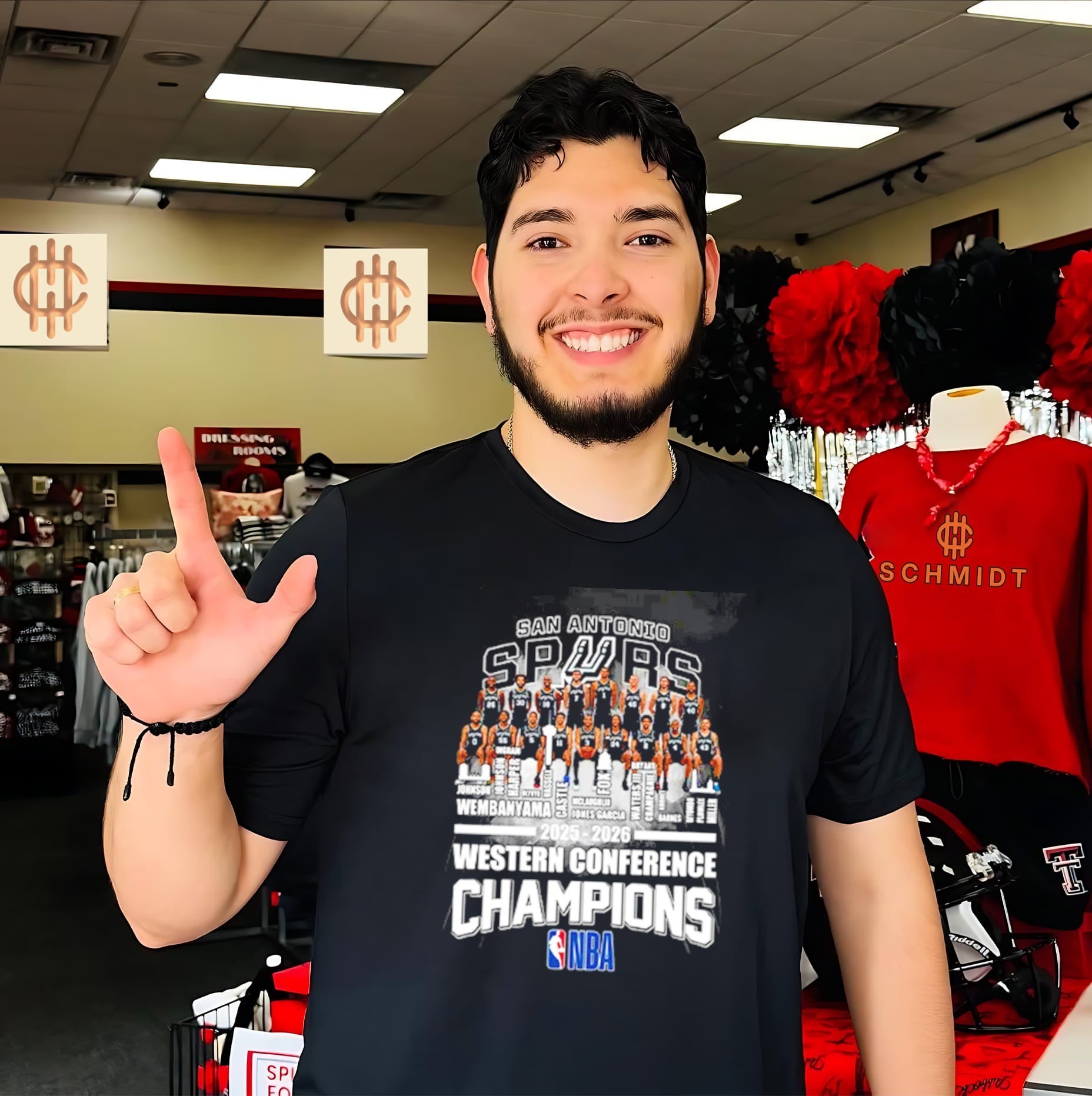 San Antonio Spurs 2026 NBA Finals Western Conference Champions all team shirt