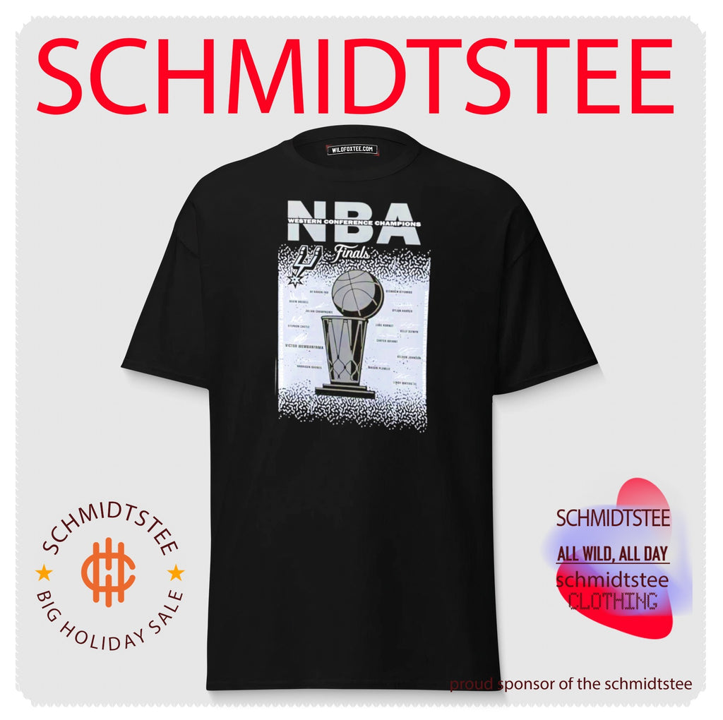 San Antonio Spurs 2026 NBA Finals Western Conference Champions trophy shirt
