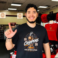 San Antonio Spurs Western Conference Champions 2026 trophy skyline shirt