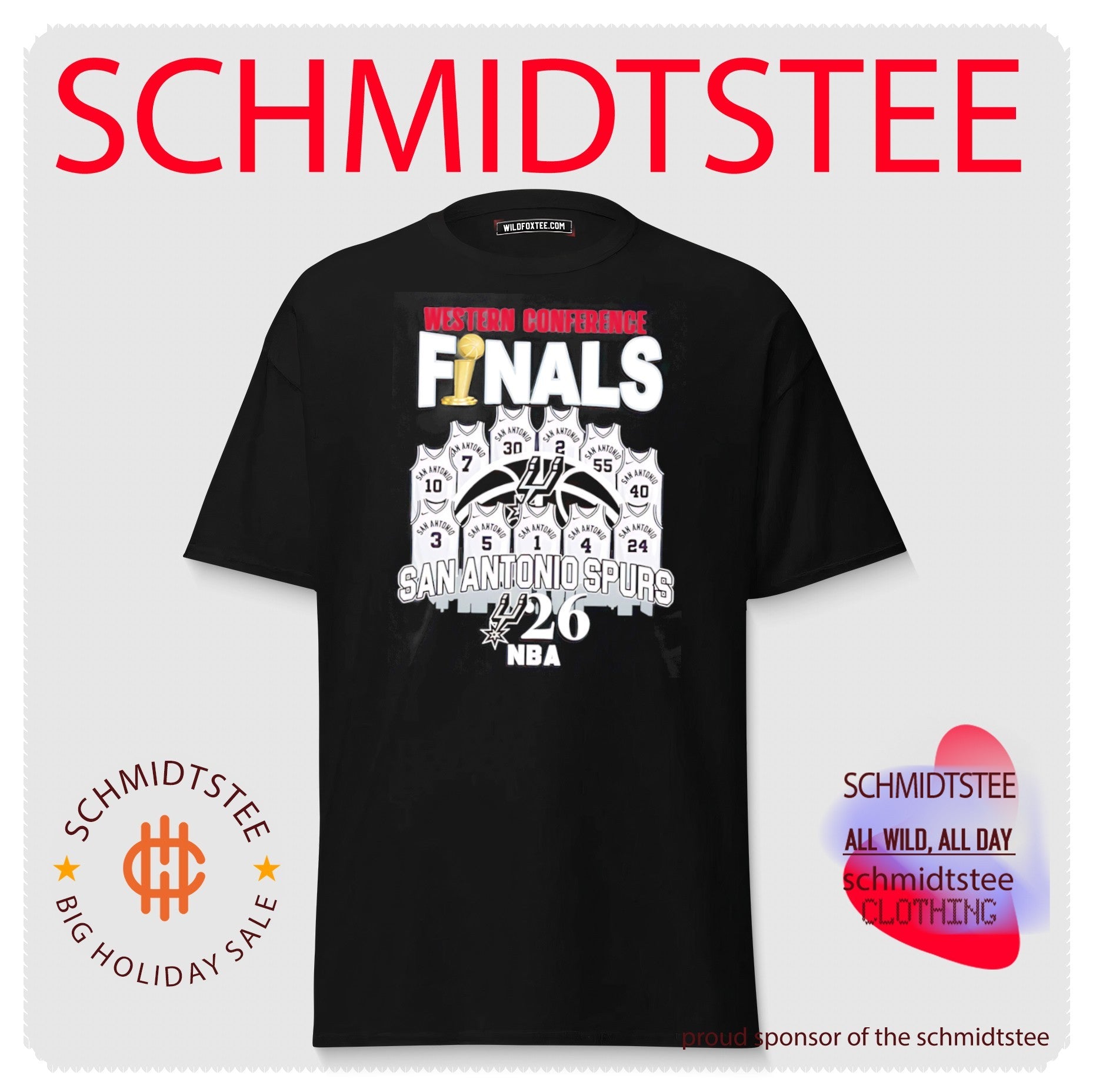 San Antonio Spurs Western Conference Finals NBA graphic shirt