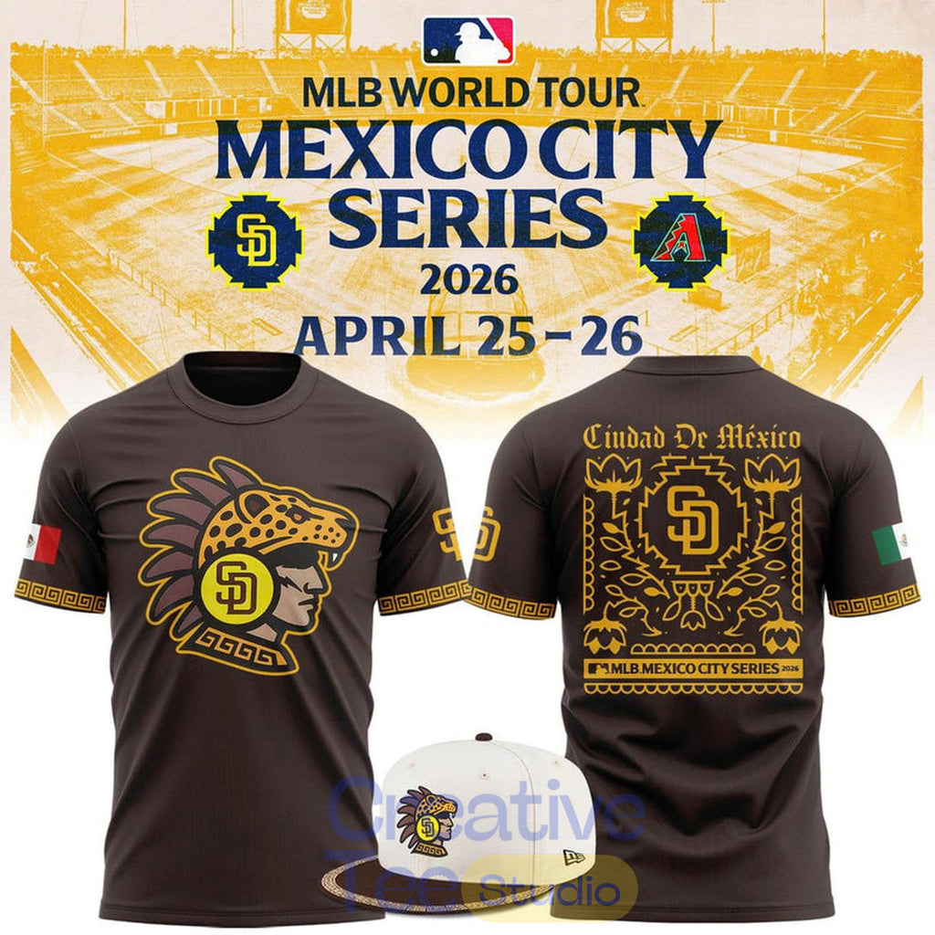 San Diego Padres Mexico City Series 2026 T-Shirt